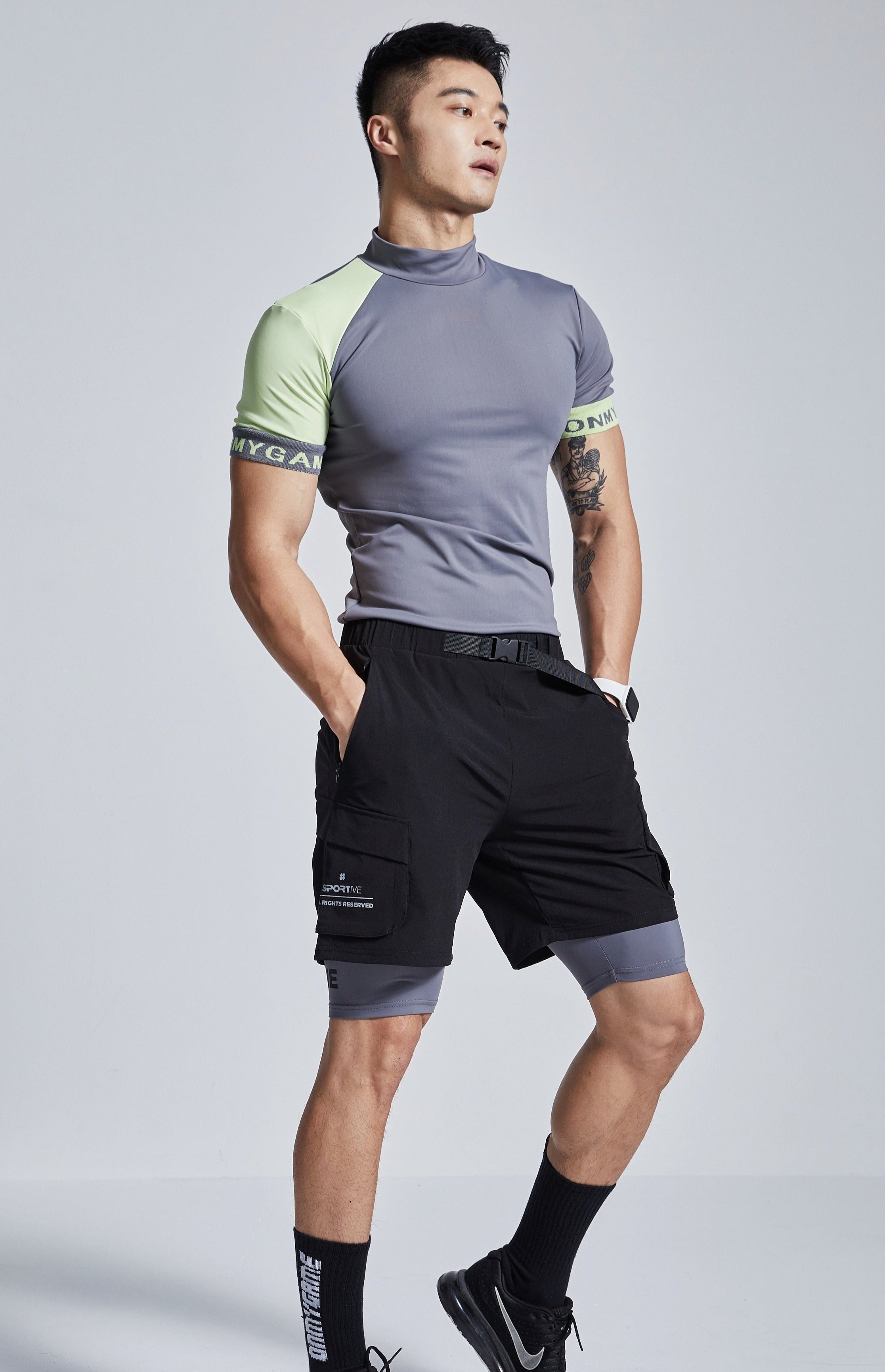 OMG® Belted Cargo Fit Shorts